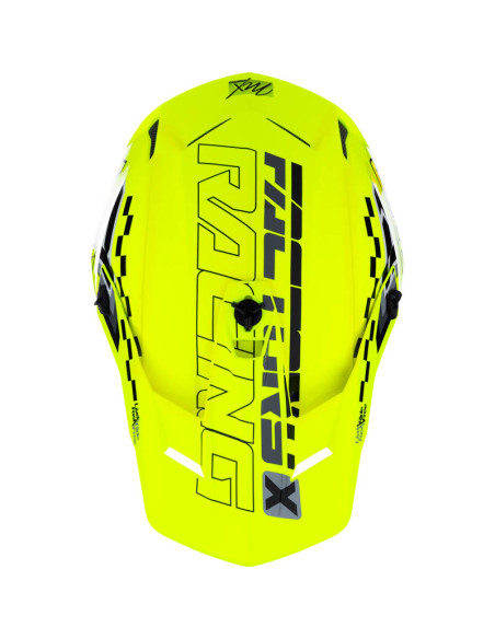 Casque cross FXR Clutch Race Div - Jaune Fluo