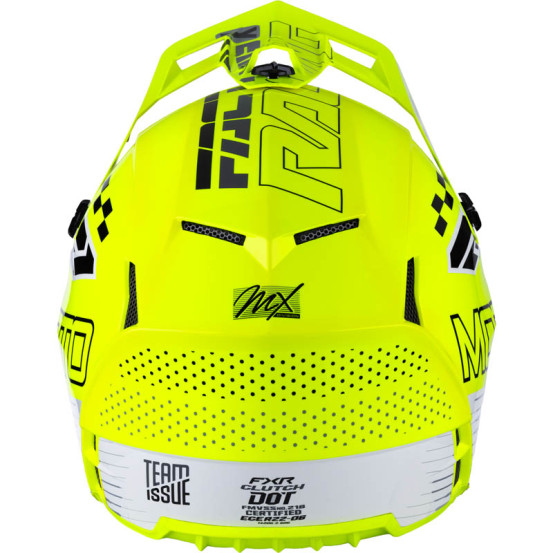 Casque cross FXR Clutch Race Div - Jaune Fluo