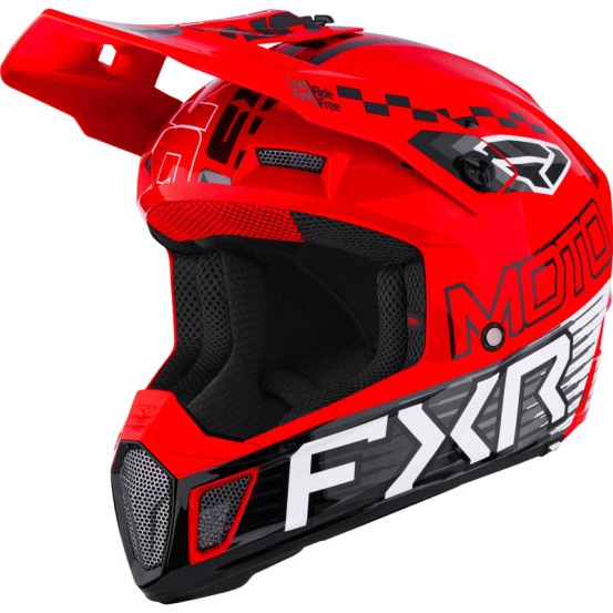 Casque cross FXR Clutch Race Div - Rouge