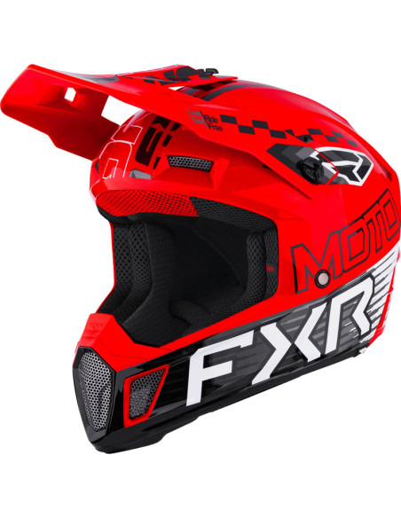 Casque cross FXR Clutch Race Div - Rouge