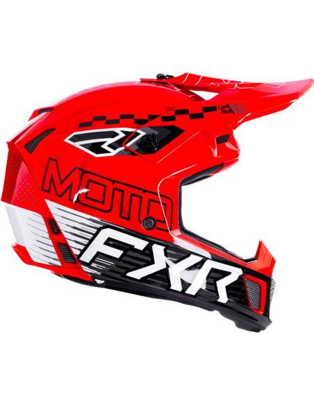 Casque cross FXR Clutch Race Div - Rouge