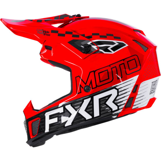 Casque cross FXR Clutch Race Div - Rouge