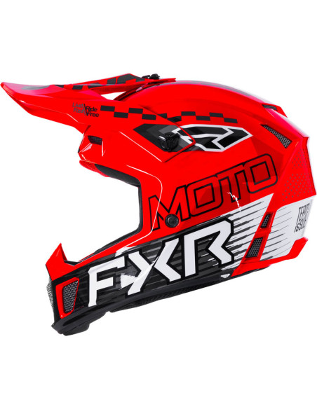 Casque cross FXR Clutch Race Div - Rouge