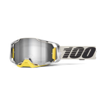 Masque cross 100% Armega Viggo - Ecran iridium Argent Flash