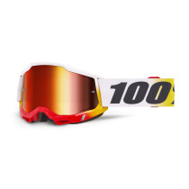 Masque cross 100% Accuri 2 Torken - Ecran iridium Rouge