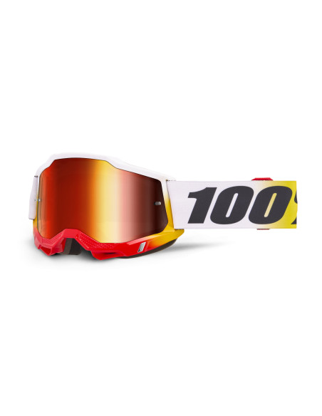 Masque cross 100% Accuri 2 Torken - Ecran iridium Rouge