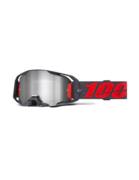 Masque cross 100% Armatic Turo - Ecran iridium Argent