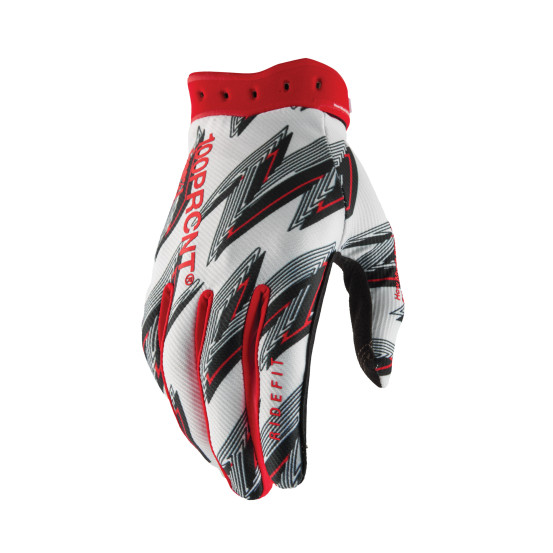 Gants cross 100% Ridefit 2 - Rouge