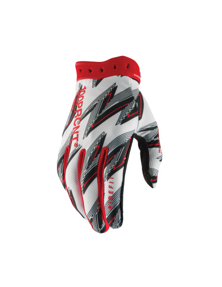Gants cross 100% Ridefit 2 - Rouge