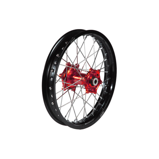 Roue arriere BUD Racing moyeu Rouge KTM 85 SX Husqvarna 85 TC 14 pouces 2025