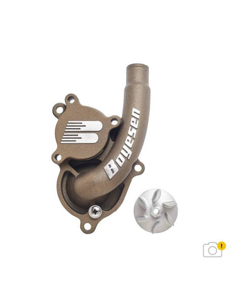 Carter de pompe à eau avec hélice BOYESEN orange KTM - Husqvarna - Gas Gas