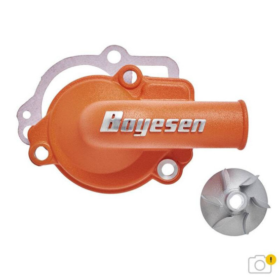 Carter de pompe à eau avec hélice BOYESEN orange KTM - Husqvarna - Gas Gas