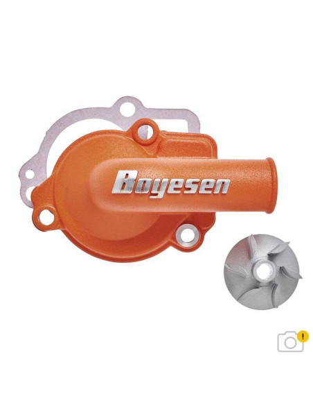 Carter de pompe à eau avec hélice BOYESEN orange KTM - Husqvarna - Gas Gas