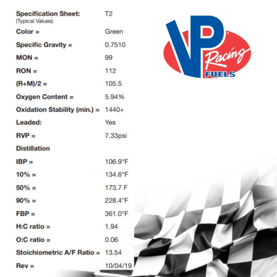Essence compétition VP Racing T2 19L - Non Homologué