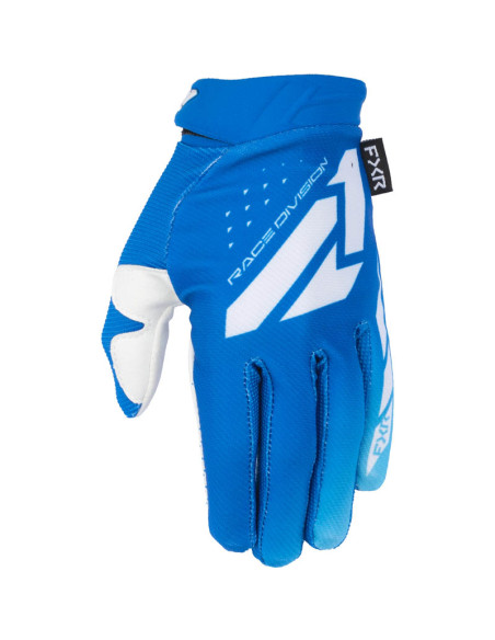 Gants cross enfant FXR Reflex - Bleu Blanc
