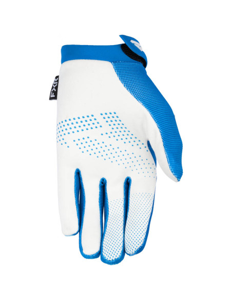 Gants cross enfant FXR Reflex - Bleu Blanc
