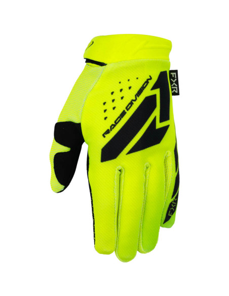 Gants cross enfant FXR Reflex - Jaune Fluo Noir