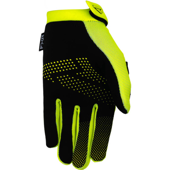 Gants cross enfant FXR Reflex - Jaune Fluo Noir