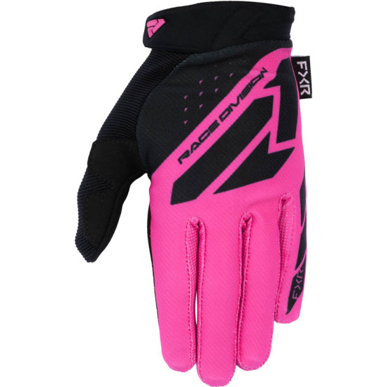 Gants cross enfant FXR Reflex - Rose Noir
