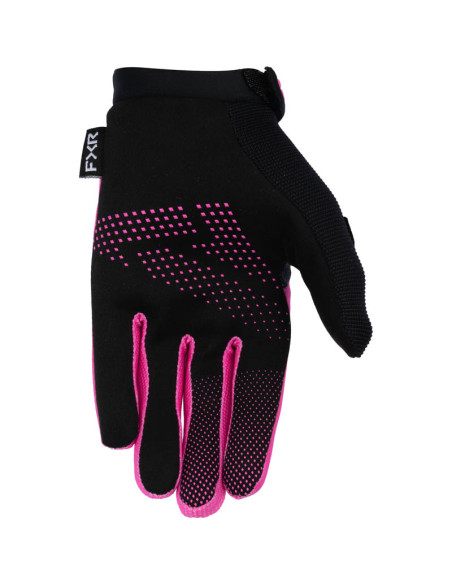 Gants cross enfant FXR Reflex - Rose Noir
