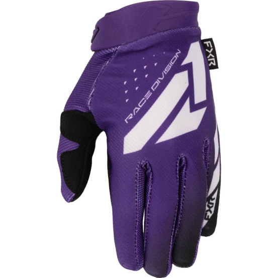 Gants cross enfant FXR Reflex - Violet Blanc