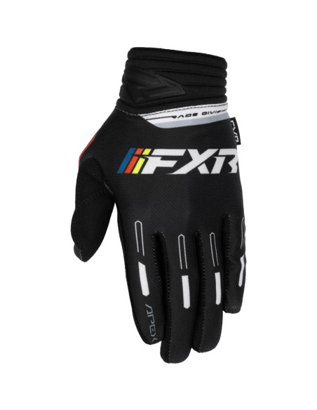 Gants cross FXR Apex - Noir Blanc