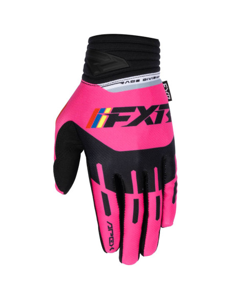 Gants cross FXR Apex - Rose Noir
