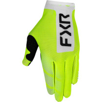 Gants cross FXR Pro-Fit Air - Jaune Fluo Blanc