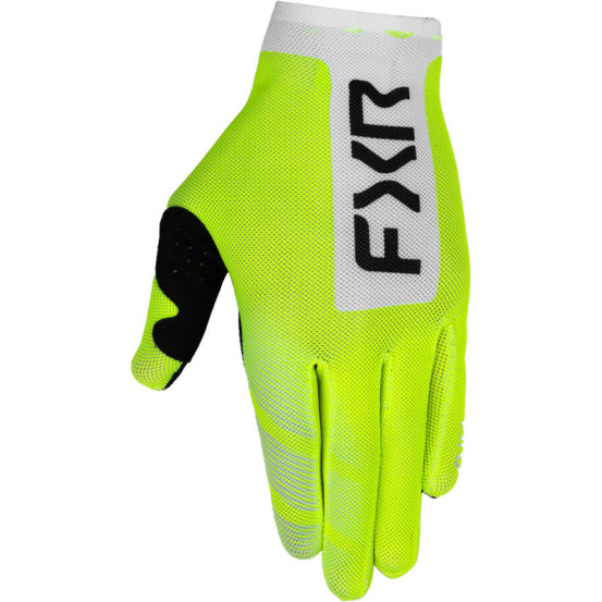 Gants cross FXR Pro-Fit Air - Jaune Fluo Blanc