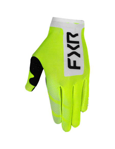 Gants cross FXR Pro-Fit Air - Jaune Fluo Blanc
