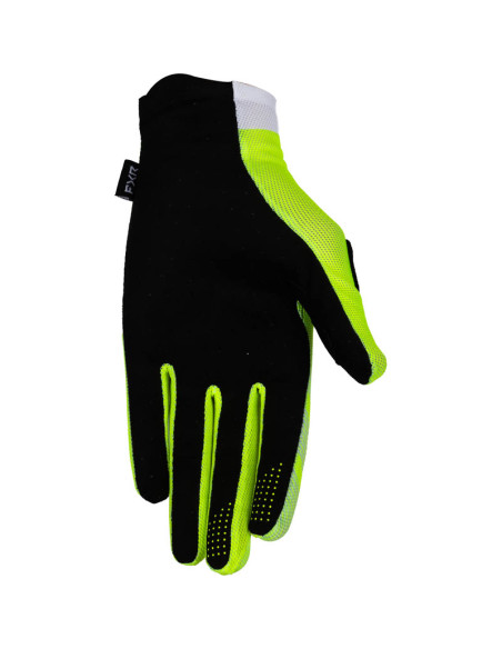 Gants cross FXR Pro-Fit Air - Jaune Fluo Blanc