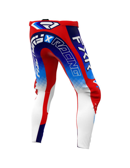 Pantalon cross FXR 2026 Podium Gladiator - Rouge Bleu Blanc