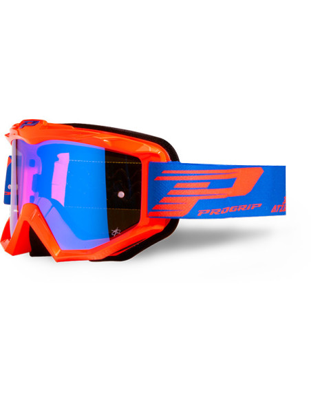 Masque cross Progrip Atzaki Mirror 3201 - Orange Fluo