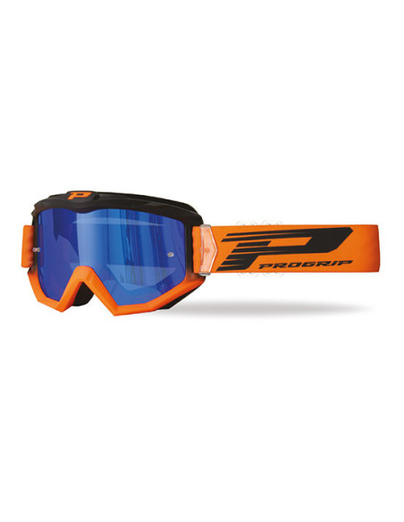 Masque cross Progrip Atzaki Mirror Two 3201 - Orange Fluo Noir