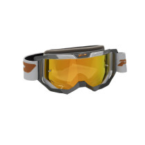 Masque cross Progrip Vista Mirror 3303 - Gris Foncé Blanc