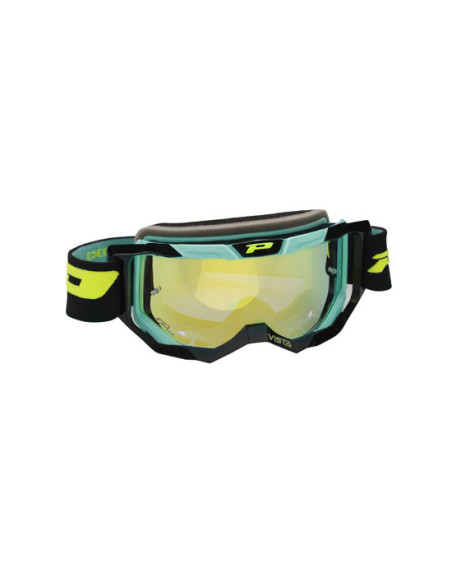 Masque cross Progrip Vista Mirror 3303 - Noir Cyan