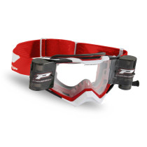 Masque cross Progrip Rapid Roll-Off 3309 - Rouge Blanc Noir