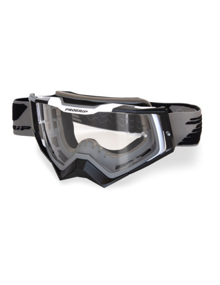 Masque cross Progrip Rapid Base 3309 - Gris Noir Blanc