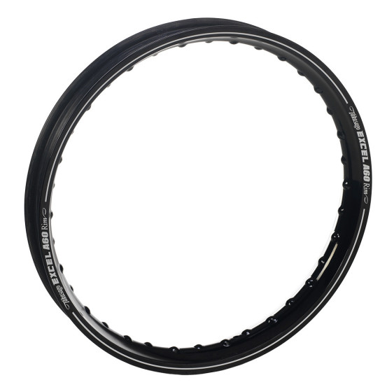 Roue avant complète 21x1,60 HAAN WHEELS - 36 rayons - Cercle EXCEL A60 noir / Moyeu argent - HONDA