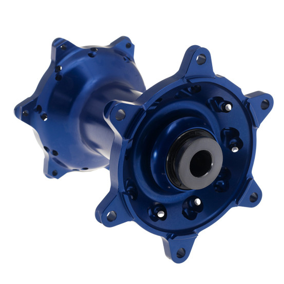 Roue avant complète 21x1,60 HAAN WHEELS - 36 rayons - Cercle EXCEL noir / Moyeu bleu - SHERCO