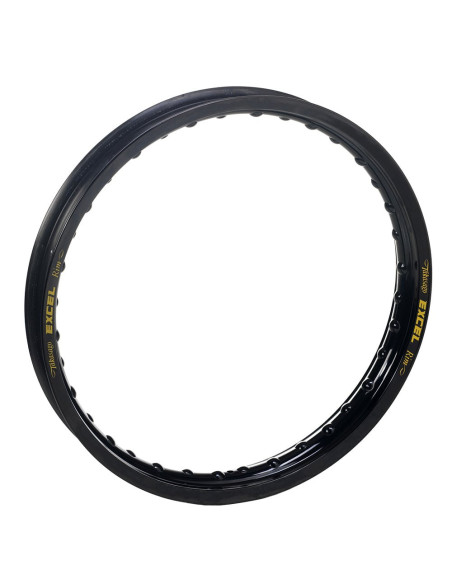 Roue avant complète 21x1,60 HAAN WHEELS - 36 rayons - Cercle EXCEL noir / Moyeu rouge - HONDA