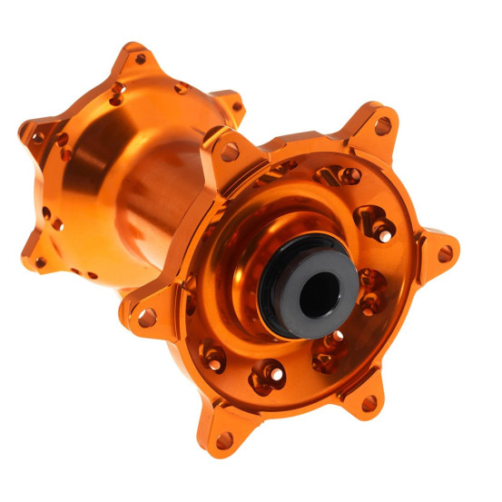 Roue arrière complète 17x4,50 HAAN WHEELS - 36 rayons - Cercle EXCEL noir / Moyeu orange - GASGAS / HUSABERG / HUSQVARNA / KTM