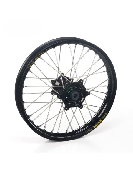 Roue arrière complète 18x2,15 HAAN WHEELS - 36 rayons - Cercle EXCEL noir / Moyeu noir - HUSQVARNA / KTM / STARK