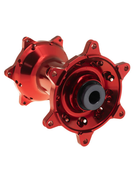 Roue arrière complète 19x2,15 HAAN WHEELS - 36 rayons - Cercle EXCEL A60 noir / Moyeu rouge - GASGAS / HUSQVARNA / KTM