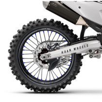 Roue arrière complète 19x2,15 HAAN WHEELS - 36 rayons - Cercle EXCEL A60 noir / Moyeu noir - KTM