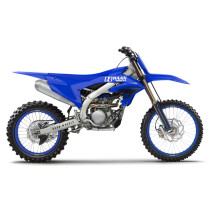 Roue arrière complète 19x1,85 HAAN WHEELS - 36 rayons - Cercle EXCEL bleu / Moyeu argent - FANTIC / YAMAHA