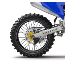Roue arrière complète 19x1,85 HAAN WHEELS - 36 rayons - Cercle EXCEL A60 noir / Moyeu or - YAMAHA