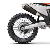 Roue arrière complète 19x2,15 HAAN WHEELS - 36 rayons - Cercle EXCEL A60 noir / Moyeu noir - HUSQVARNA / KTM / STARK