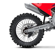 Roue arrière complète 18x2,15 HAAN WHEELS - 32 rayons - Cercle EXCEL A60 noir / Moyeu noir - HONDA