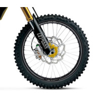 Roue avant complète 21x1,60 HAAN WHEELS - 36 rayons - Cercle EXCEL A60 noir / Moyeu or - SUZUKI